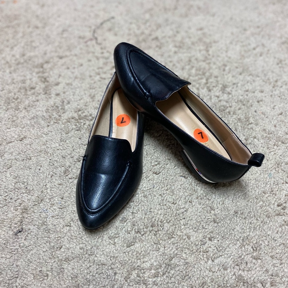 Size 7 black  loafers
